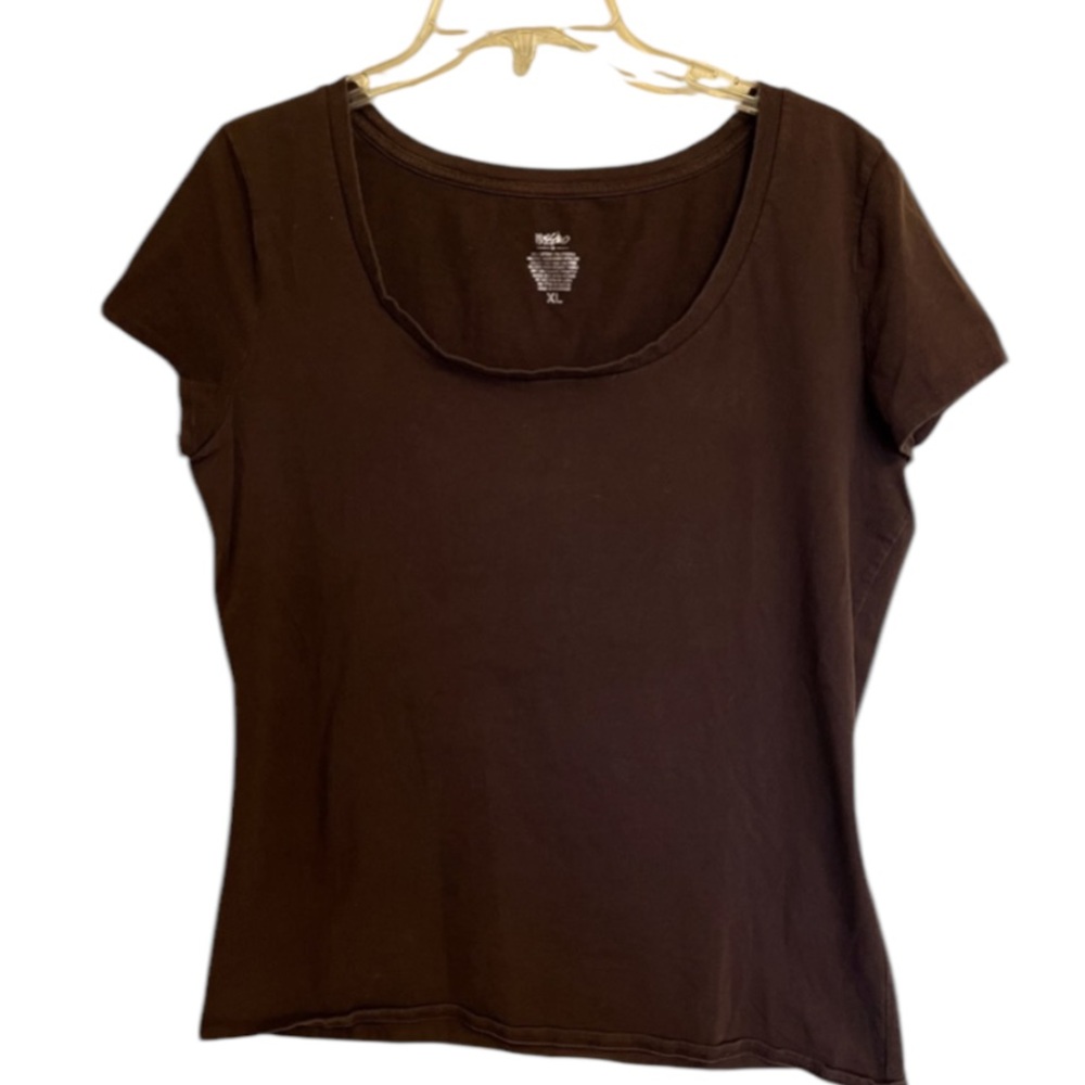Massimo Short Sleeve Scoop Neck Top